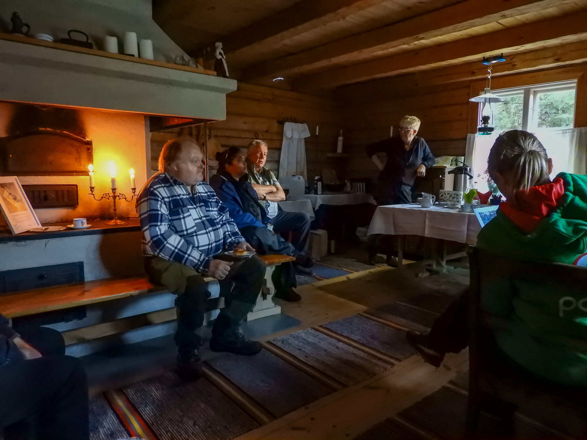 Inne i Kulturarvsstugan