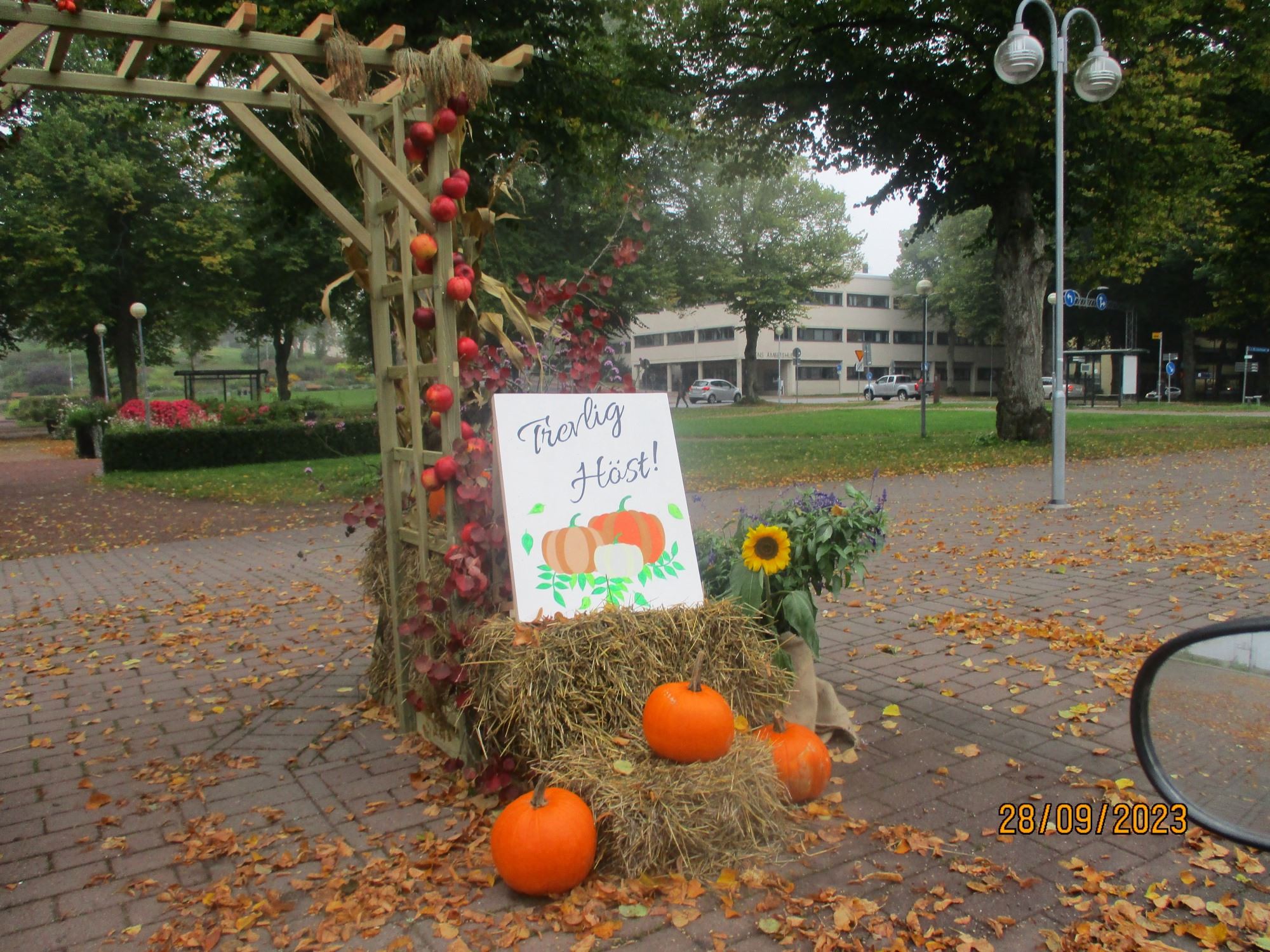 Höstdekoration ute